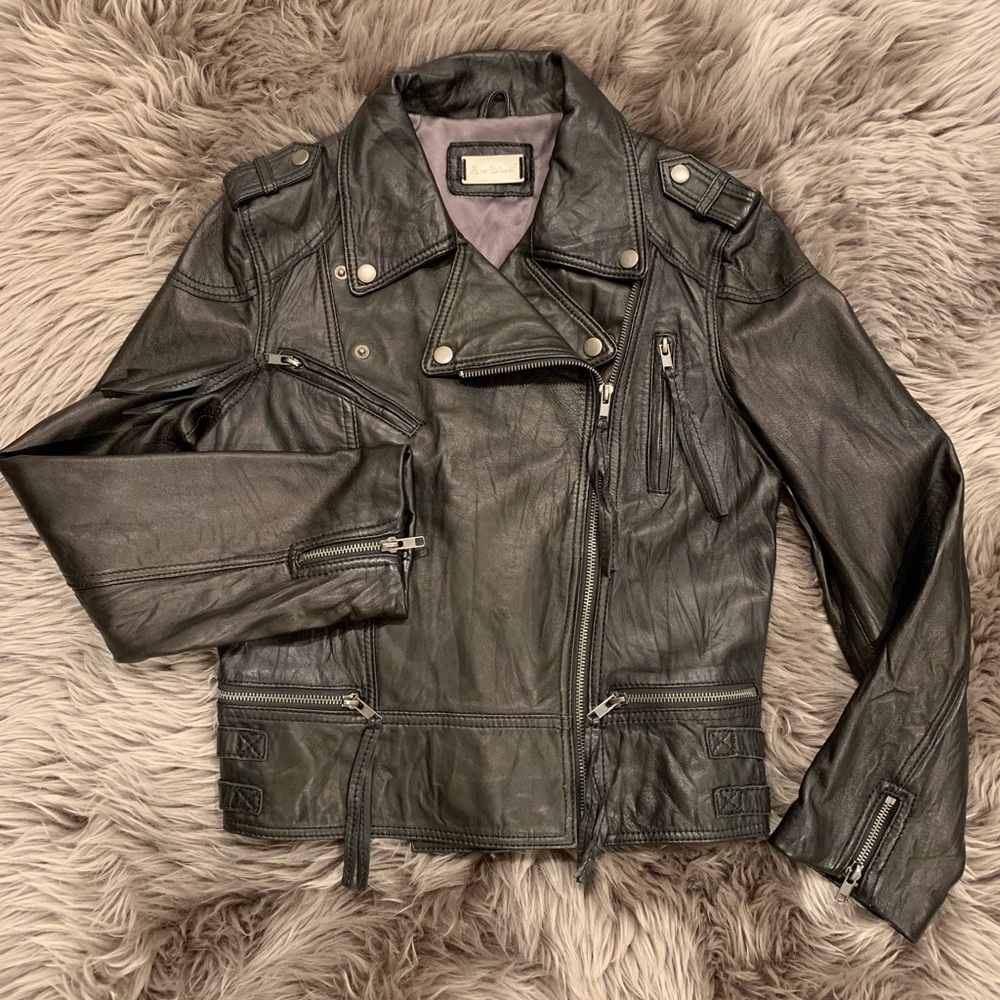 Genuine Leather  Biker Jacket